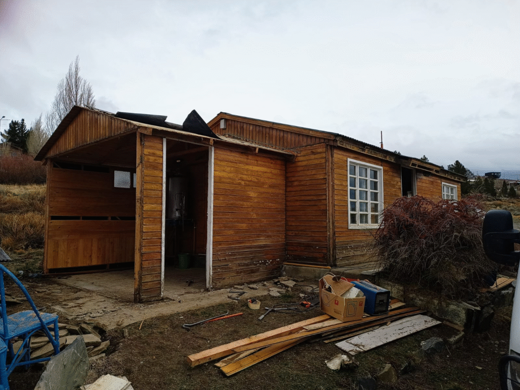 Construccion de un hospedaje en el Calafate